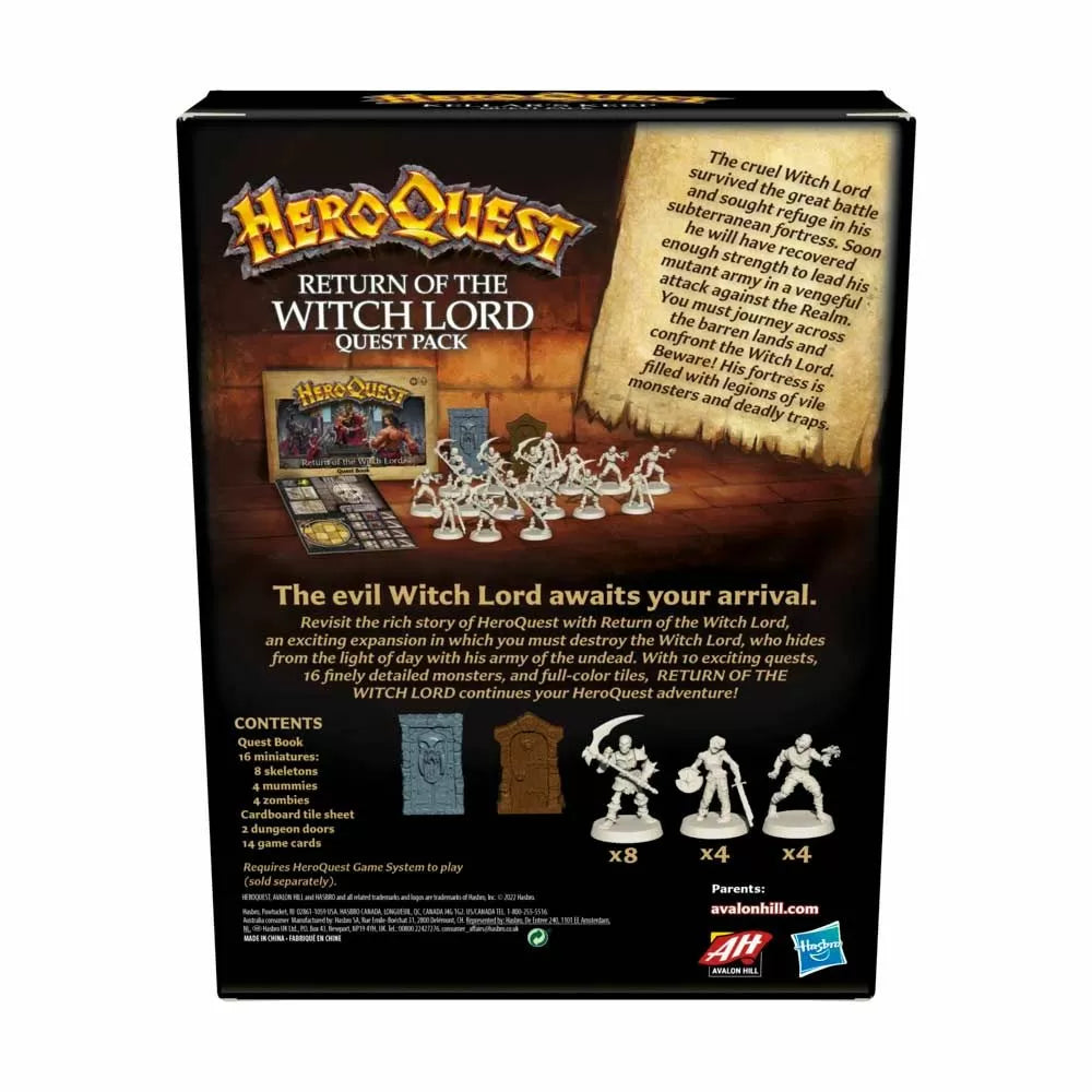 HeroQuest - Return of the Witch Lord Expansion - Hobbytech Toys