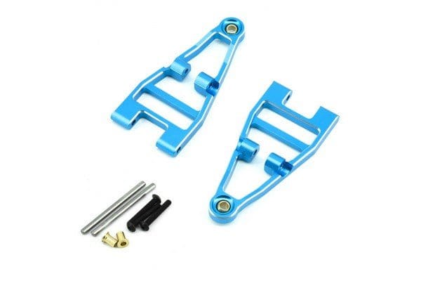Fastrax Tamiya BBX BB - 01 Blue Aluminium Front Lower Arm Set - Hobbytech Toys