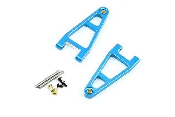 Fastrax Tamiya BBX BB - 01 Blue Aluminium Front Upper Arm Set - Hobbytech Toys