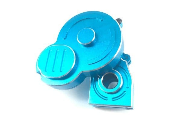Fastrax Tamiya BBX BB - 01 Blue Aluminium Gearbox Case - Hobbytech Toys