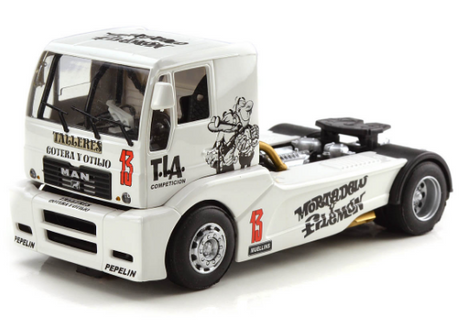 FLY Slot 1/32 MAN Truck Francisco Ibanez Tribute White Slot Car - Hobbytech Toys