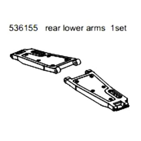FS Racing Sniper Rear Lower Arms - 1 Pair [536155] - Hobbytech Toys