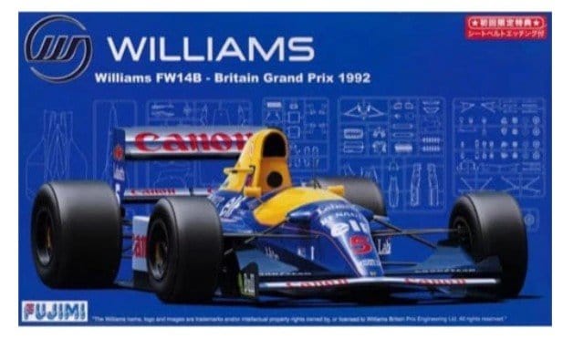 Fujimi 1/20 FW14B England GP (GP - 17) Plastic Model Kit - Hobbytech Toys
