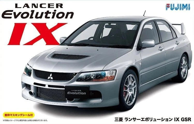 Fujimi 1/24 Mitsubishi Lancer Evolution IX GSR w/Window Frame Masking (ID - 107) [03918] - Hobbytech Toys