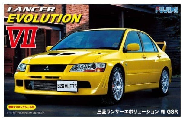 Fujimi 1/24 Mitsubishi Lancer Evolution VII GSR w/Window Frame Masking (ID - 179) [03920] - Hobbytech Toys