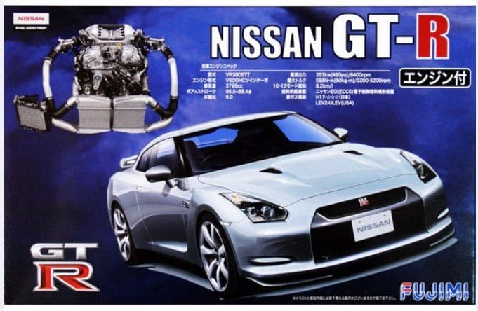 Fujimi 1/24 NISSAN GT - R (R35) w/Engine (ID - 131) Plastic Model Kit - Hobbytech Toys