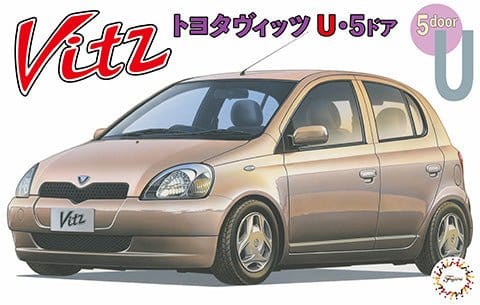 Fujimi 1/24 Toyota Vitz 5doors type U (ID - 23) Plastic Model Kit - Hobbytech Toys