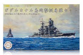 Fujimi 1/3000 Guadalcanal Volunteer Corp Set [Kongo/Haruna/Isuzu] w Painted Escort Fighter (NWC-15) - Hobbytech Toys