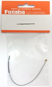 Futaba Base Loaded Replacement Receiver (R7108) - Radio gear with antenna and cable in transparent packaging.