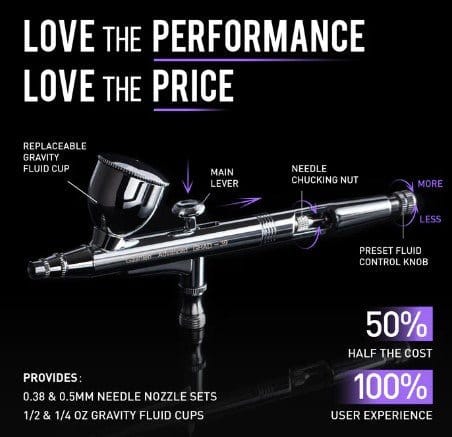 Gaahleri GHAD - 39 Advanced Series Airbrush [40133] - Hobbytech Toys