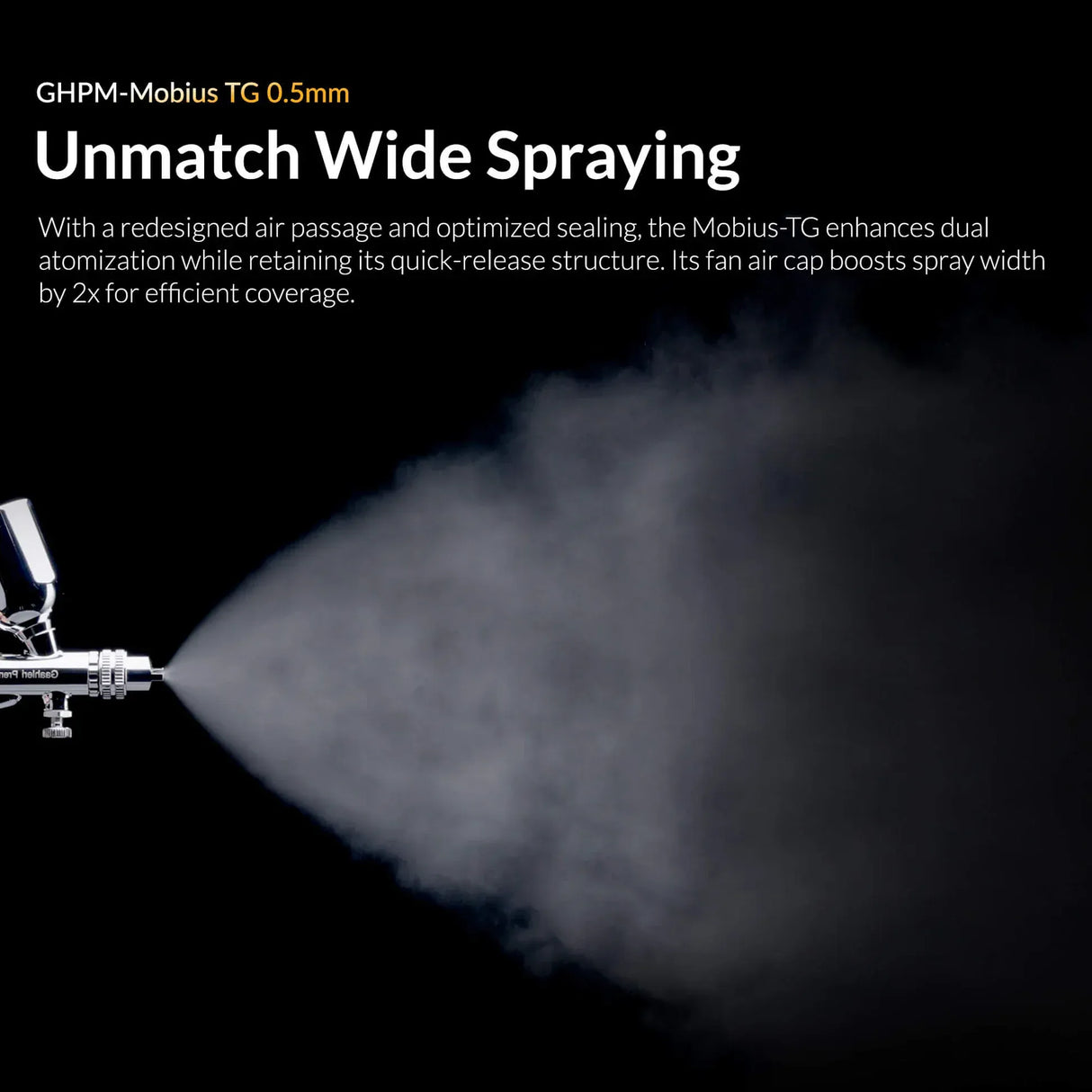 Gaahleri Premium Series GHPM-Mobius TG 0.5mm Airbrush