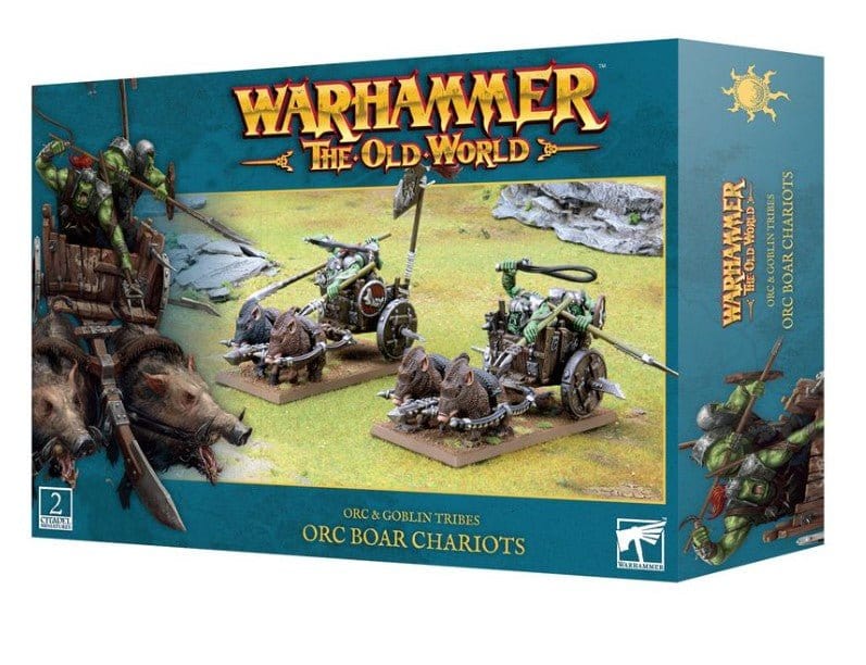 Games Workshop 09 - 07 Orc & Goblin Tribes: Orc Boar Chariots - Hobbytech Toys