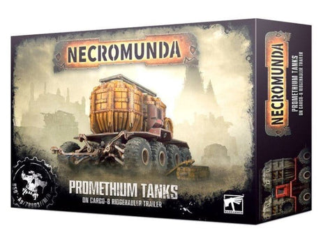 Games Workshop 301 - 12 Necromunda: Promethium Tanks On Cargo - 8 Trailer - Hobbytech Toys