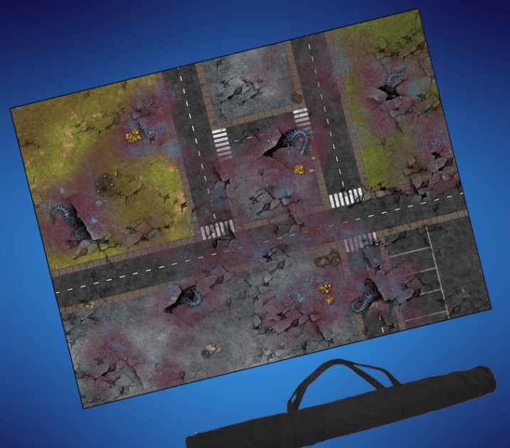 Gaming Mats: Infested City 60x44" - Hobbytech Toys