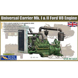 Gecko 1/16 Ford V8 Engine For Universal Carrier Mk. I & II Plastic Model Kit