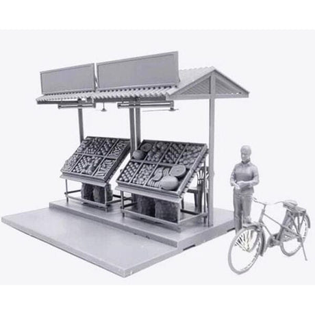 Gecko 1/35 1960-70s Saigon Fruit & Vegetable Market Stall Set Plastic Model Kit