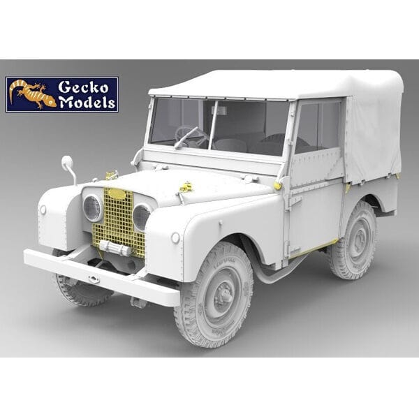 Gecko 1/35 British FV18001 Mk. 2 80in 4x4 Utility Vehicle w/Canvas Roof Top Plastic Model Kit