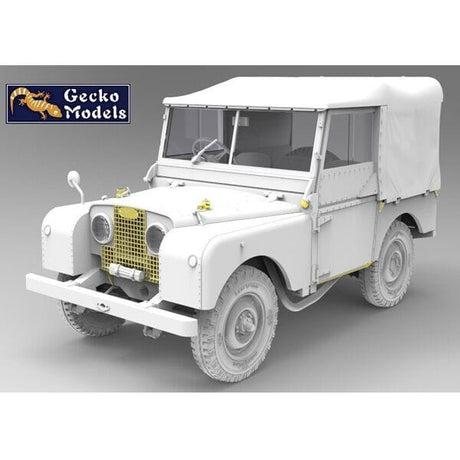Gecko 1/35 British FV18001 Mk. 2 80in 4x4 Utility Vehicle w/Canvas Roof Top Plastic Model Kit