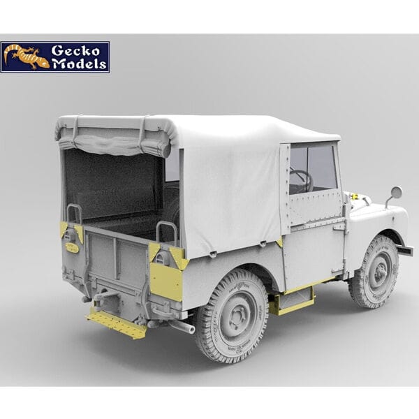 Gecko 1/35 British FV18001 Mk. 2 80in 4x4 Utility Vehicle w/Canvas Roof Top Plastic Model Kit