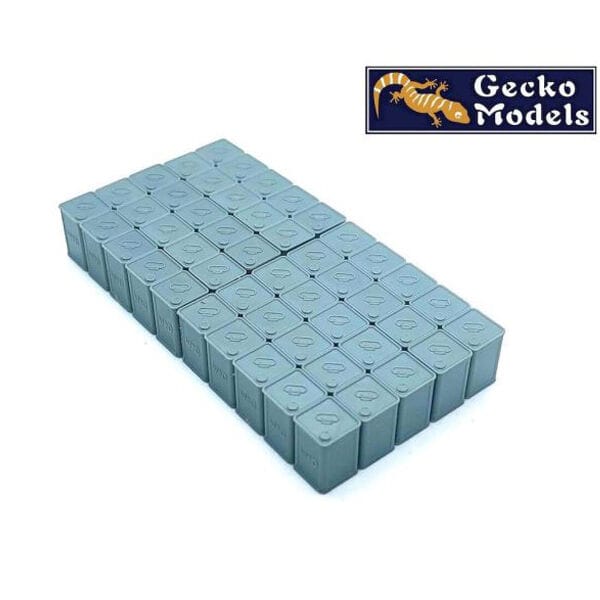 Gecko 1/35 Early Type British 4 Gallon Flimsies Petrol Tins Set Plastic Model Kit