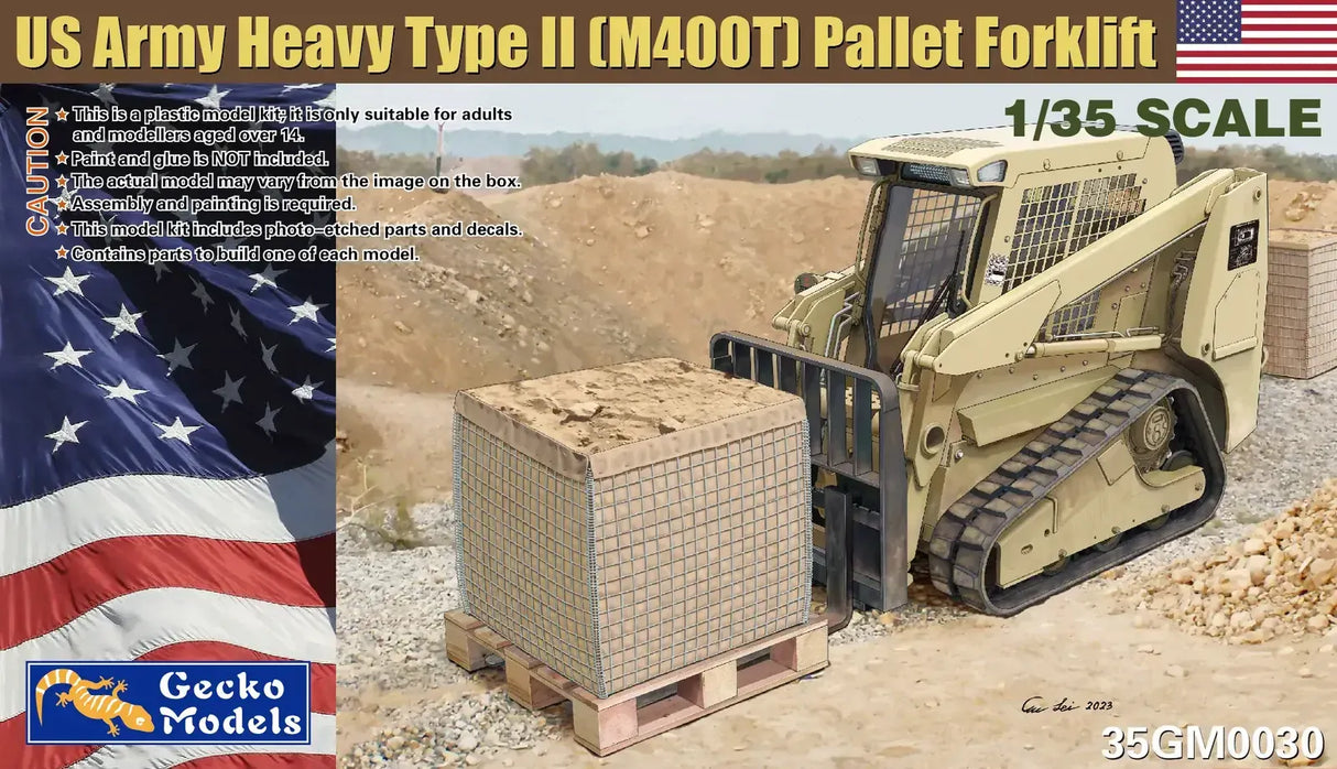 Gecko 1/35 US Army Heavy Type II (M400T) Pallet Forklifts Plastic Model Kit