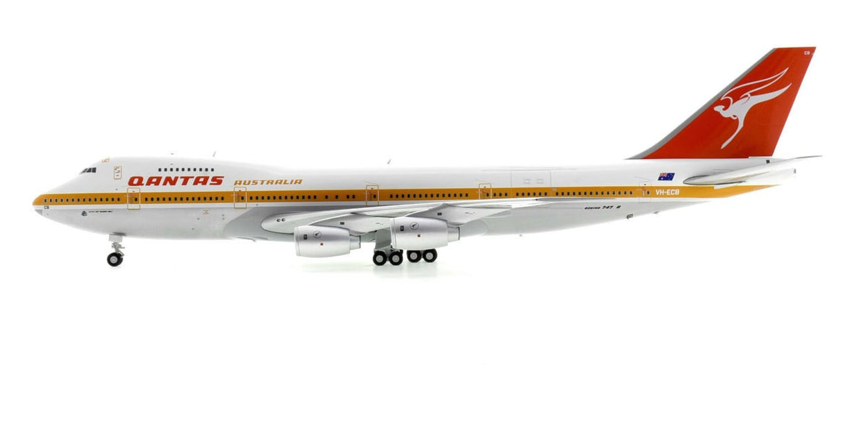 Gemini Jets 1/200 Qantas Airways B747 - 200B(M) VH - ECB City of Swan Hill 1980s Livery [G2QFA554] - Hobbytech Toys
