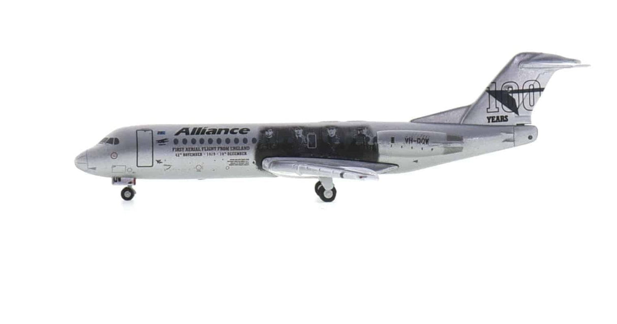 Gemini Jets 1/400 Alliance Airlines Fokker 70 VH - QQW Vickers Vimy/100 Years [GJUTY1997] - Hobbytech Toys