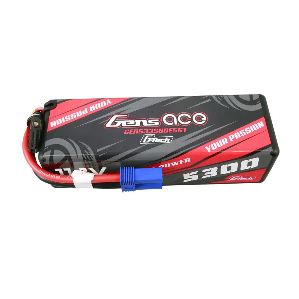 Gens Ace G-Tech 5300mAh 3S 11.1v 60C Hardcase Lipo Battery - EC5