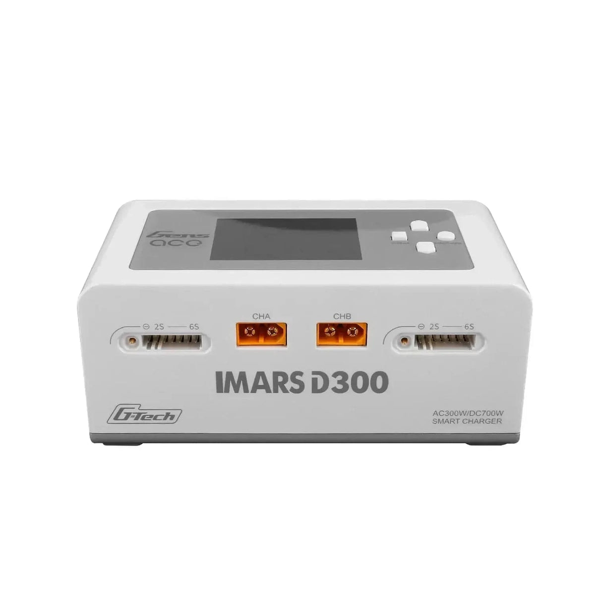 Gens Ace IMARS D300 G-Tech Channel AC/DC 300W/700W RC Battery Charger - White