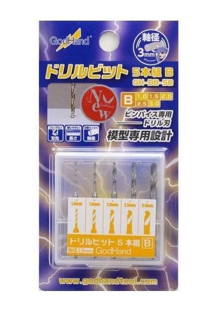 Godhand Drill Bits 5pc Set (Set B) - Hobbytech Toys