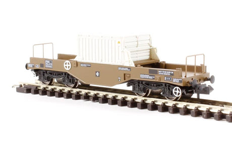 Graham Farish N Scale BR FNA Nuclear Flask Wagon with Flat Floor