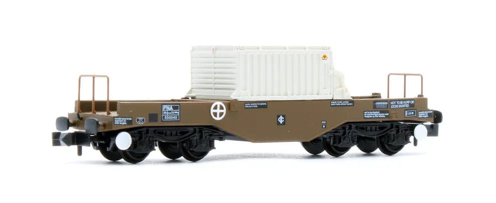 Graham Farish N Scale BR FNA Nuclear Flask Wagon with Sloping Floor