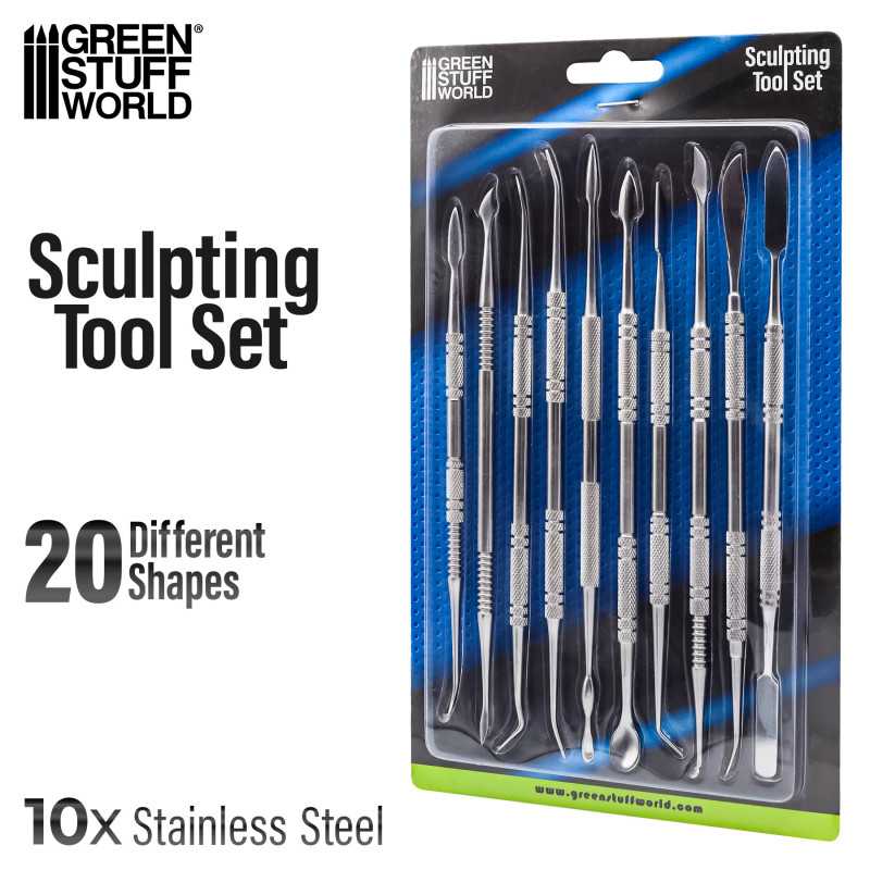 Green Stuff World 10X Sculpting Tools Green Stuff World TOOLS