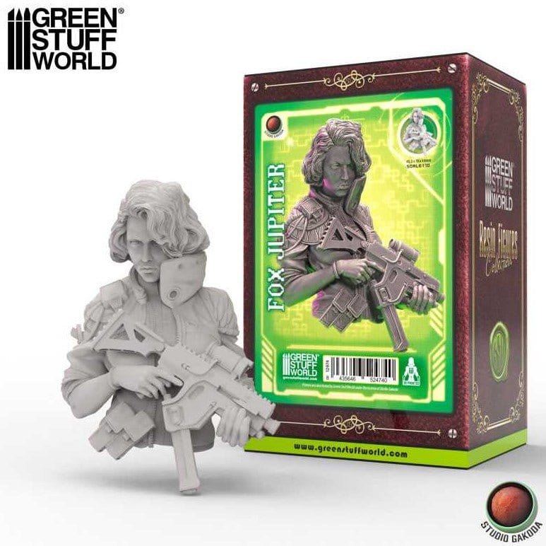 Green Stuff World 3D Printed - Bust - Studio Gakoda - Fox Jupiter - Hobbytech Toys