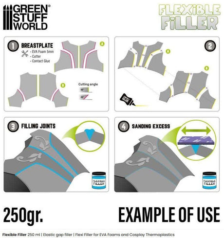 Green Stuff World 5493 Flexible Filler 250ml - Hobbytech Toys