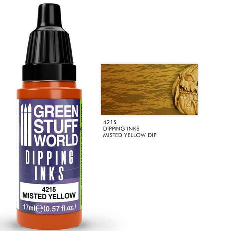 Green Stuff World Dipping ink 17 ml - MISTED YELLOW DIP - Hobbytech Toys