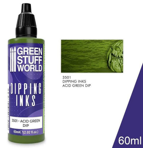 Green Stuff World Dipping ink 60 ml - ACID GREEN DIP - Hobbytech Toys