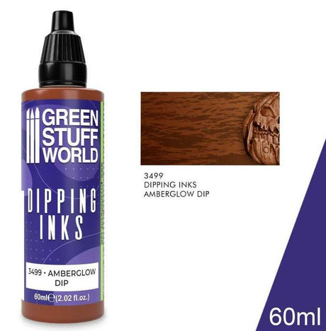 Green Stuff World Dipping ink 60 ml - AMBERGLOW DIP - Hobbytech Toys