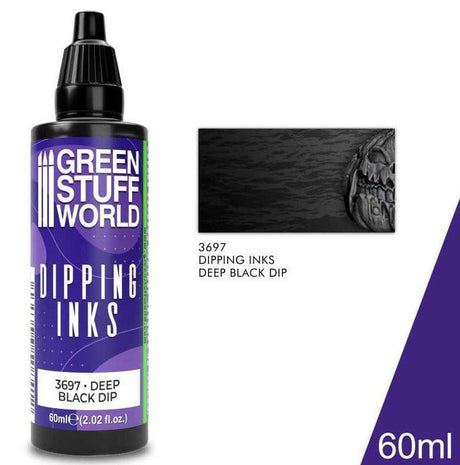 Green Stuff World Dipping ink 60 ml - DEEP BLACK DIP - Hobbytech Toys