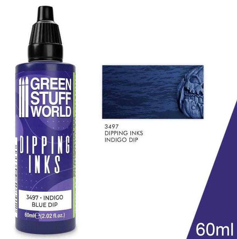 Green Stuff World Dipping ink 60 ml - INDIGO BLUE DIP - Hobbytech Toys