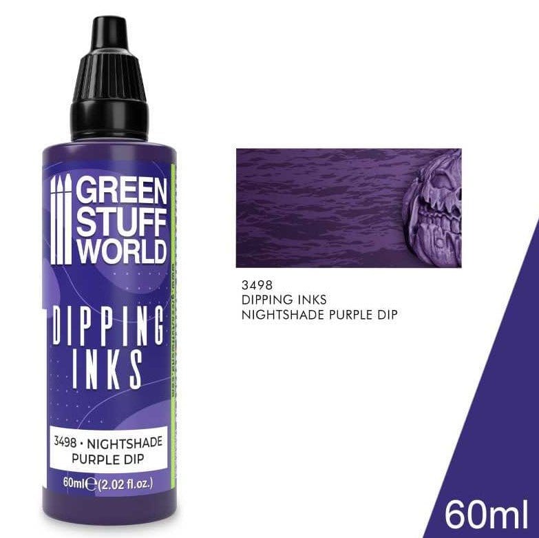 Green Stuff World Dipping ink 60 ml - NIGHTSHADE PURPLE DIP - Hobbytech Toys