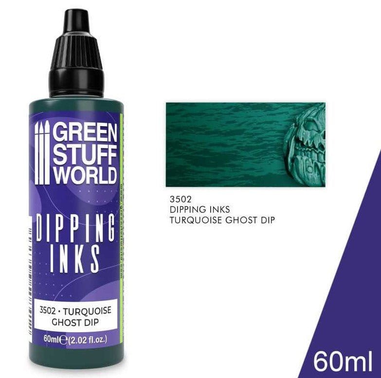 Green Stuff World Dipping ink 60 ml - TURQUOISE GHOST DIP - Hobbytech Toys
