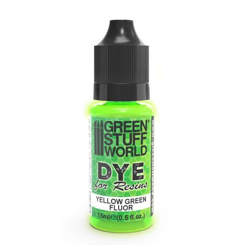 Green Stuff World Dye For Resin YELLOW Green 15ml