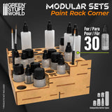 Green Stuff World Modular Paint Rack - STRAIGHT CORNER - Hobbytech Toys
