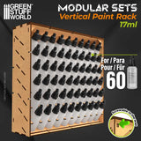 Green Stuff World Modular Paint Rack - Vertical (Holds 60x 17ml bottles) - Hobbytech Toys
