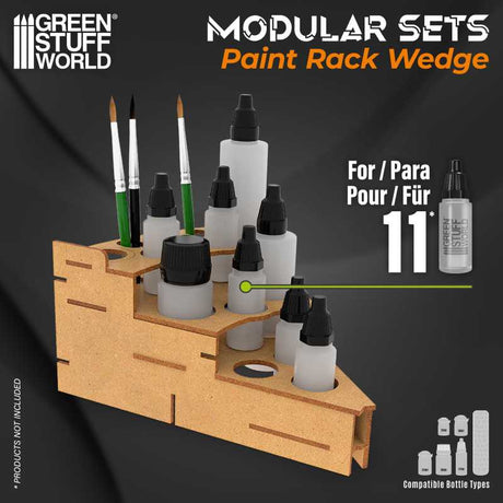 Green Stuff World Modular Paint Rack - WEDGE - Hobbytech Toys