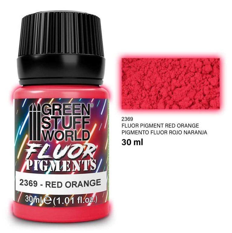 Green Stuff World Paint Pot - FLUOR RED - ORANGE pigments 30ml - Hobbytech Toys