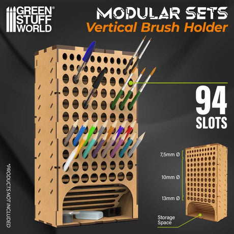 Green Stuff World Vertical Paint Brush Holder - Hobbytech Toys