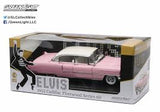 Greenlight 1/18 Elvis 1955 Cadillac Fleetwood Pink with White Roof Diecast Model