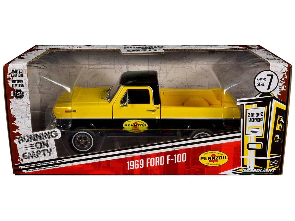 Greenlight 1/24 1969 Ford F100 Pennzoil Diecast Model